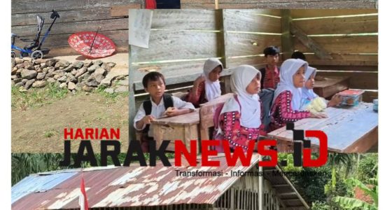 Di Balik Dinding Papan dan Atap Seng: Potret Haru Kelas Jauh SDN 1 Tanjung Raja