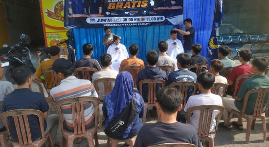 NasDem Tanggamus Memanggil , Cukur Rambut Gratis Perdana Dipadati Warga